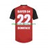 Camisola Bayer 04 Leverkusen Victor Boniface 22 Homem Equipamento Primeiro 2024-2025 Manga Curta